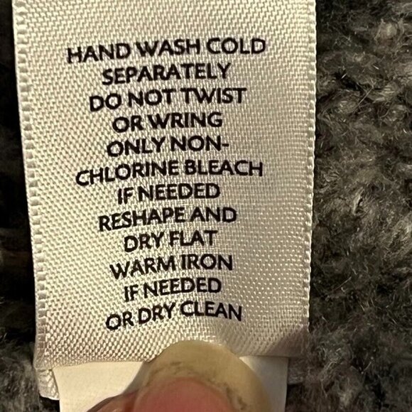 J. Jill Cable Knit Crewneck Sweater Back To School Academia Preppy Cozy Gray L - Picture 5 of 5